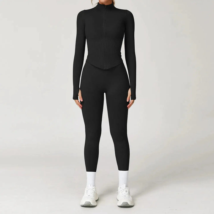 2/3/4PCS Yoga Set Gym Clothes Sportswear Seamless Yoga Suits For Women Fitness Long Sleeved Tracksuits Sports Bra Gym Leggings