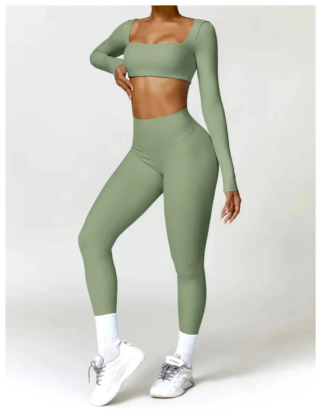 Women Yoga Sports Set Quick Dry 2 Piece Gym Outfit