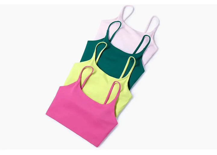 High Stretch Yoga Tank Tops With Suspenders For Women