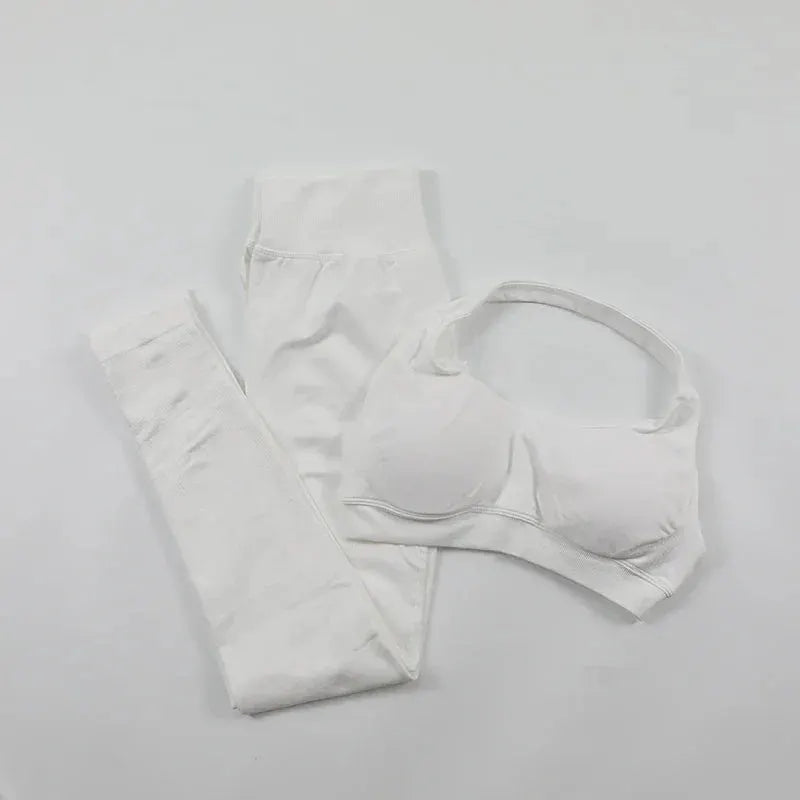 Seamless High Elastic Yoga Set Women 2 Piece Sportswear