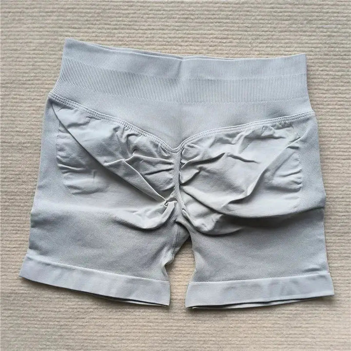 Womens Seamless Scrunch Butt Biker Shorts For Yoga Wear