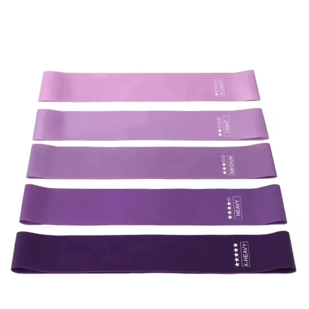 5 Color Coded Resistance Bands for Home Fitness Set