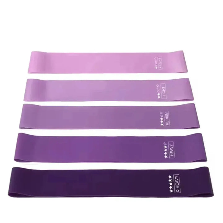 5 Color Coded Resistance Bands for Home Fitness Set