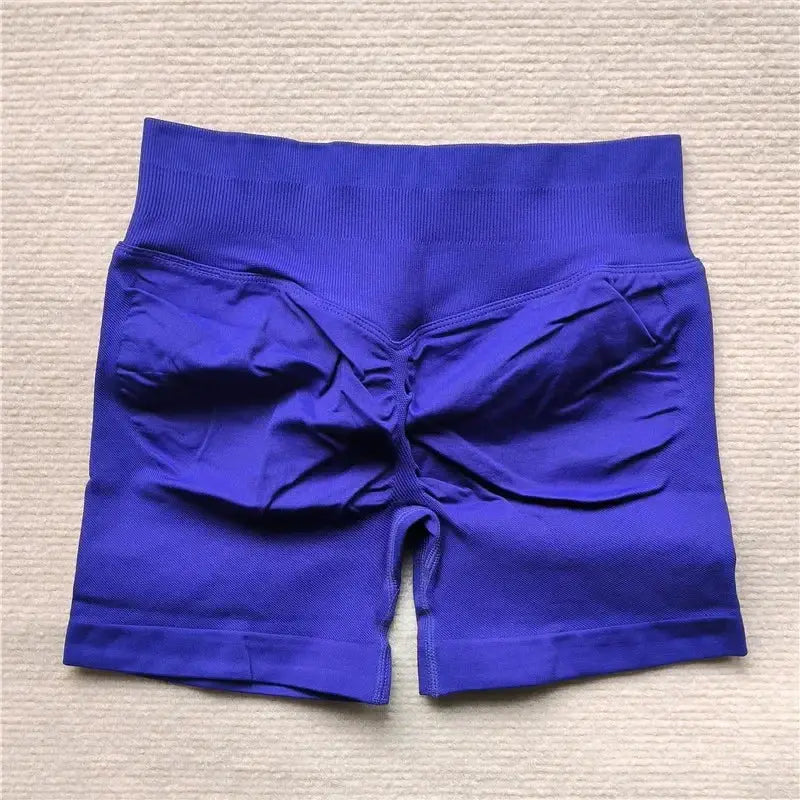 Womens Seamless Scrunch Butt Biker Shorts For Yoga Wear