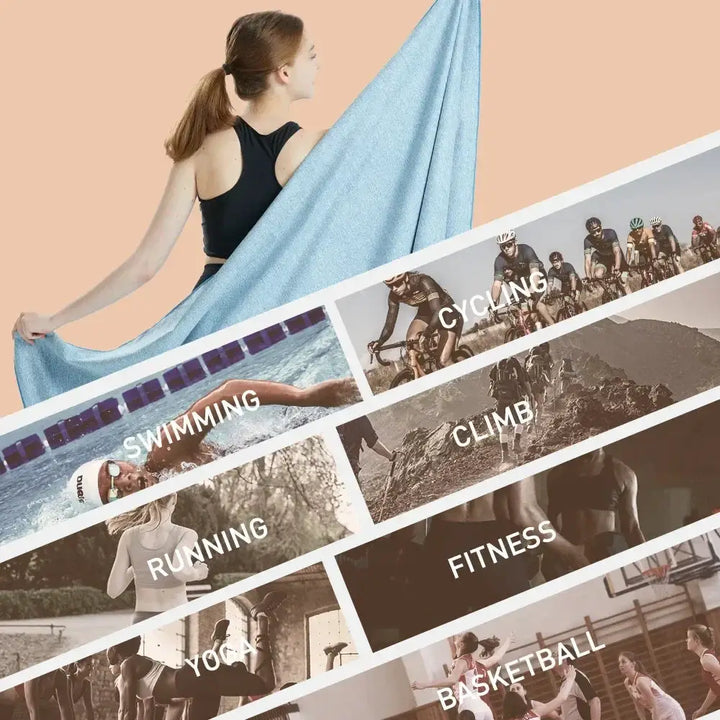 Quick Drying Silver Ion Microfiber Gym Towel Essential