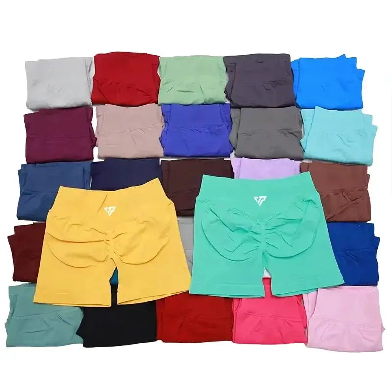 Keep That Pump Yoga Shorts Gym Shorts Recoil Scrunch Shorts Womem Seamless Silicone Printed High Quality Fitness Sport Shorts