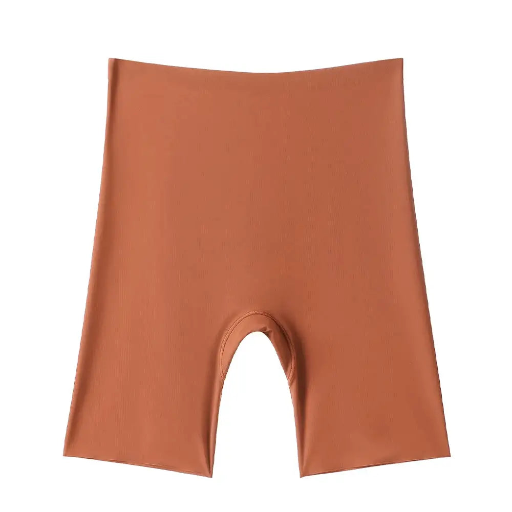 Flarixa Seamless High Waist Shorts Panties For Women Tummy Control Hip Lift Ice Silk Safety Pants Underwear Boyshorts Boxer