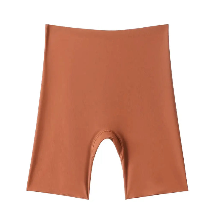 Flarixa Seamless High Waist Shorts Panties For Women Tummy Control Hip Lift Ice Silk Safety Pants Underwear Boyshorts Boxer