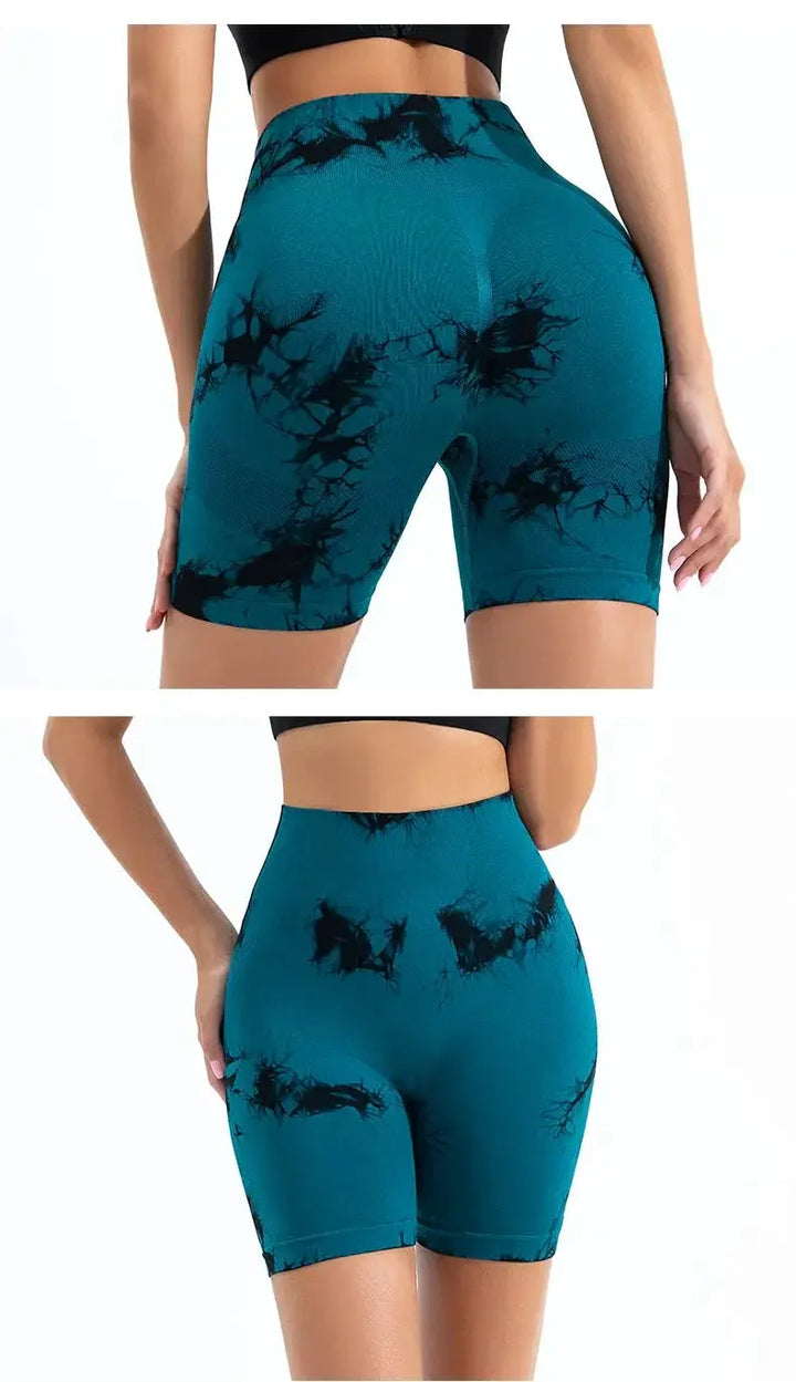 High Waisted Seamless Tie Dye Butt Lift Leggings For Women