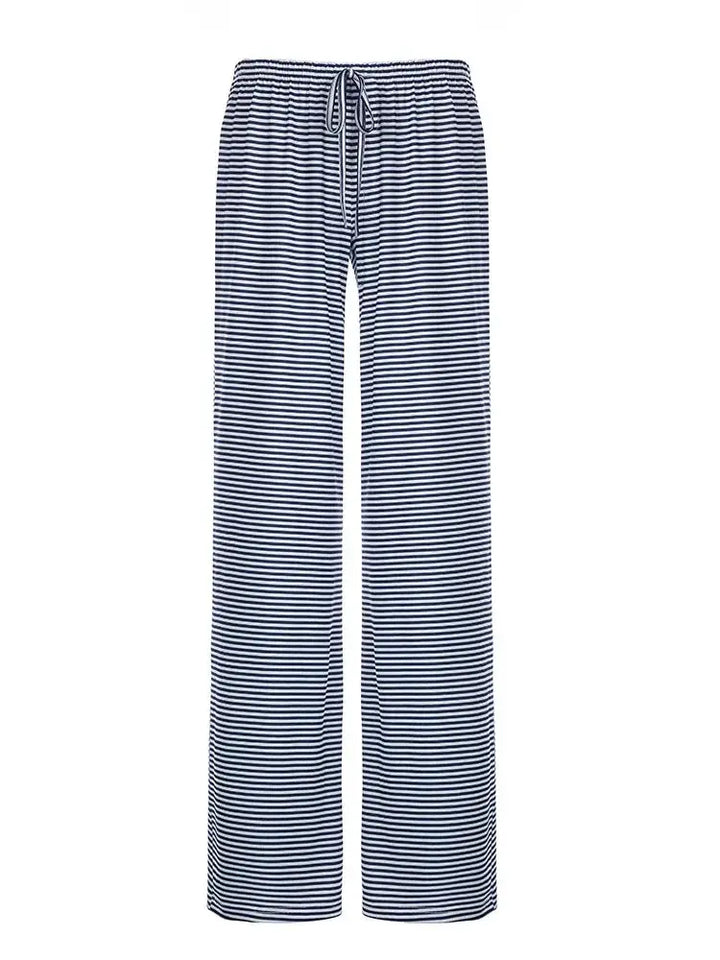 Stripe Drawstring Elastic Low Waist Baggy Sweatpants Women