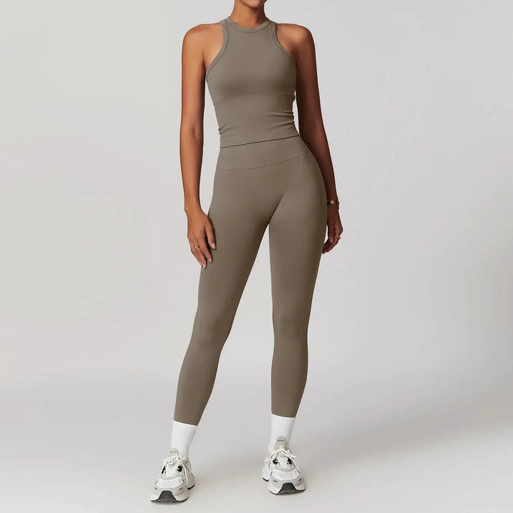 2/3/4PCS Yoga Set Gym Clothes Sportswear Seamless Yoga Suits For Women Fitness Long Sleeved Tracksuits Sports Bra Gym Leggings