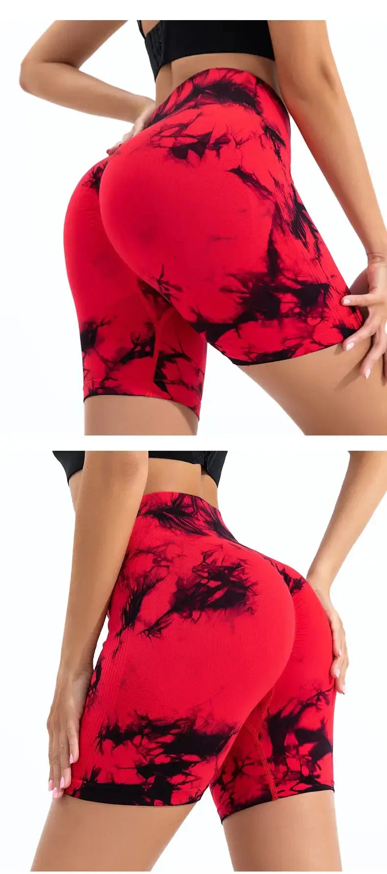 High Waisted Seamless Tie Dye Butt Lift Leggings For Women