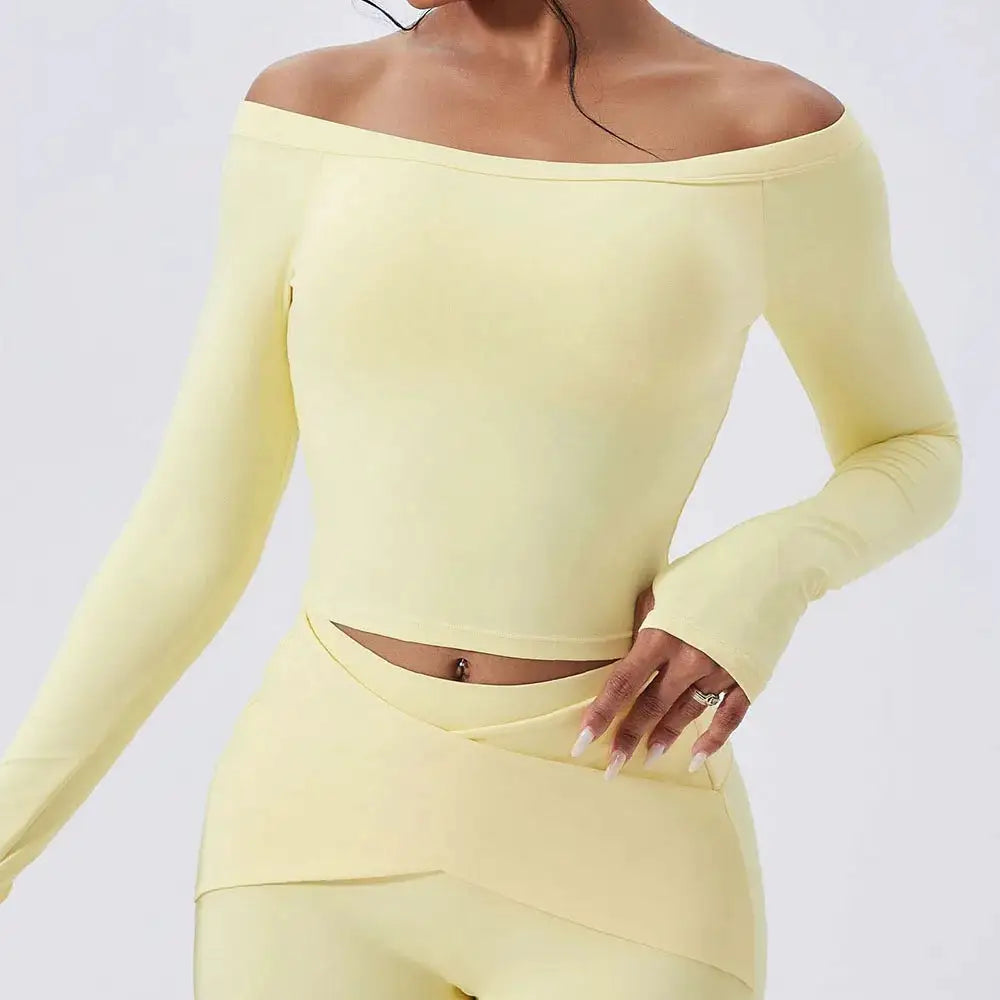 Cloud Hide SEXY Girls Yoga Shirts Long Sleeve Blouse Women Plus Size Sports Gym Fitness Top Ladies Running T-Shirt Workout Shirt
