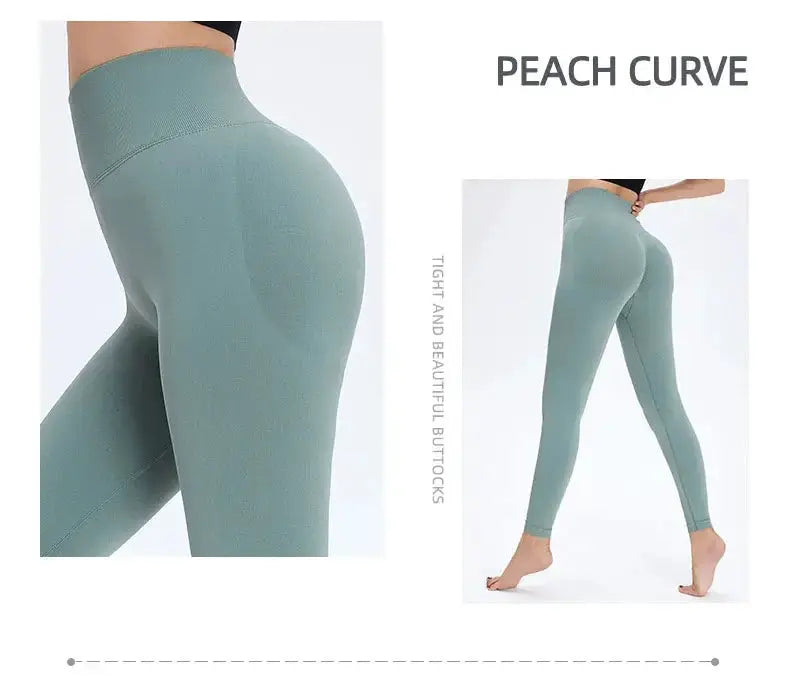 Nude Yoga Pants Women High Waist Seamless Hip Lifting