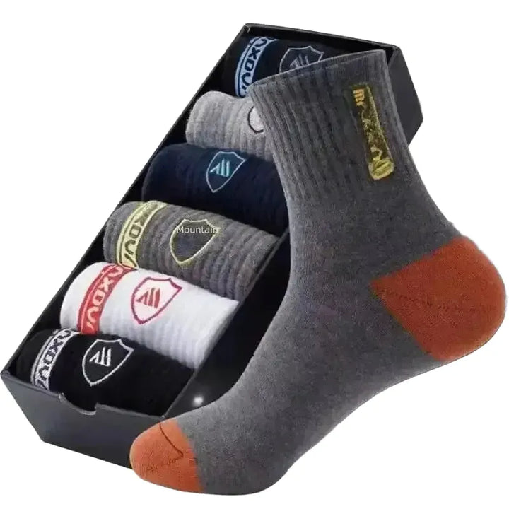 Lightweight Breathable Sports Socks 5 Pairs For Comfort