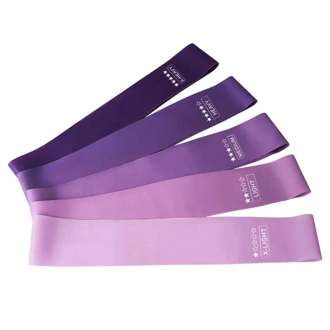 5 Color Coded Resistance Bands for Home Fitness Set