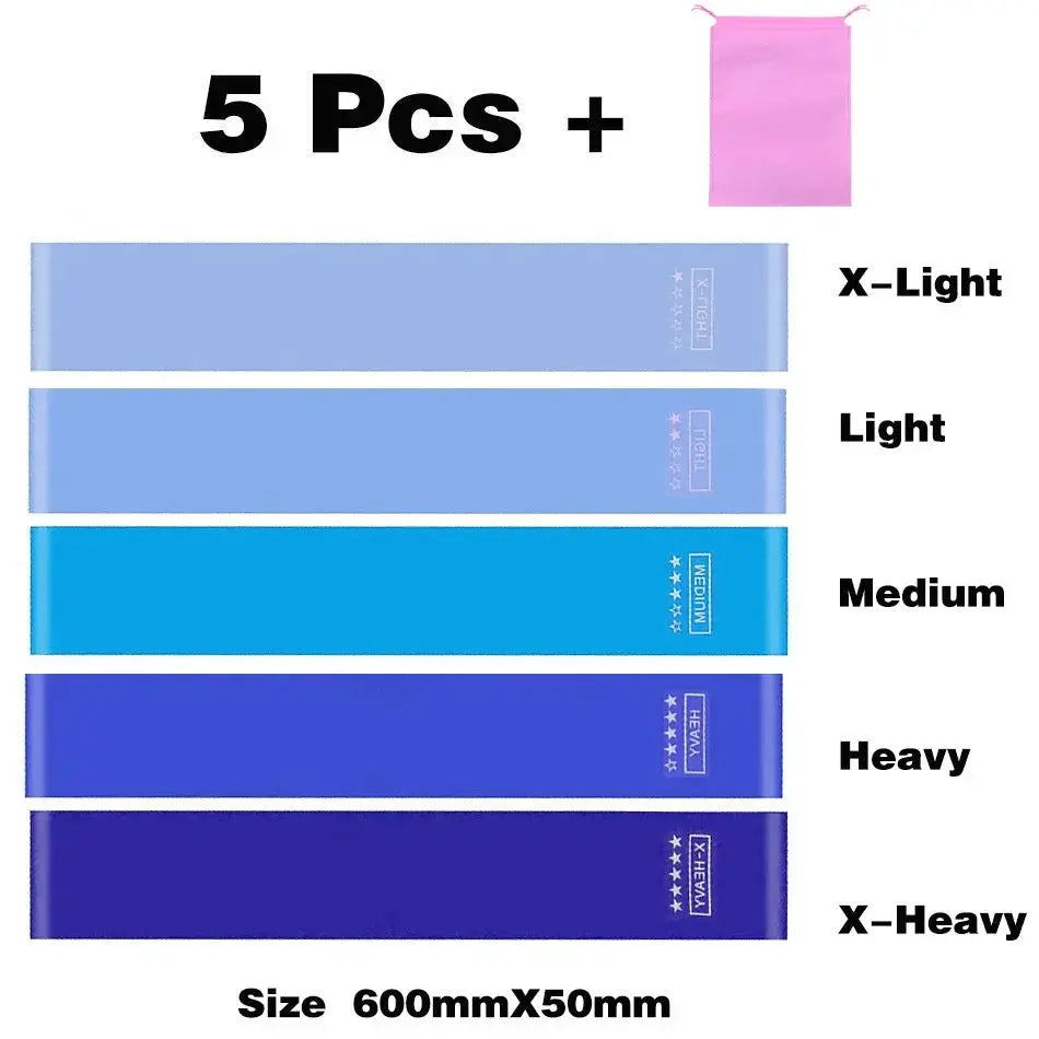 Versatile Elastic Resistance Bands Set for Home Workouts