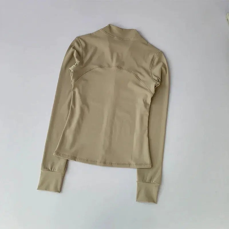 Yoga Suit Women High End Standing Collar Long Sleeve Jacket