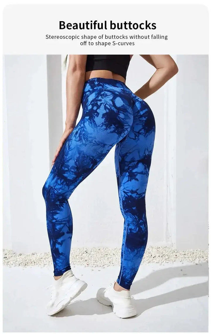 Tie Dye High Waist Seamless Leggings For Women Yoga 2023
