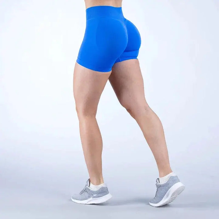 Womens Seamless Scrunch Butt Biker Shorts For Yoga Wear