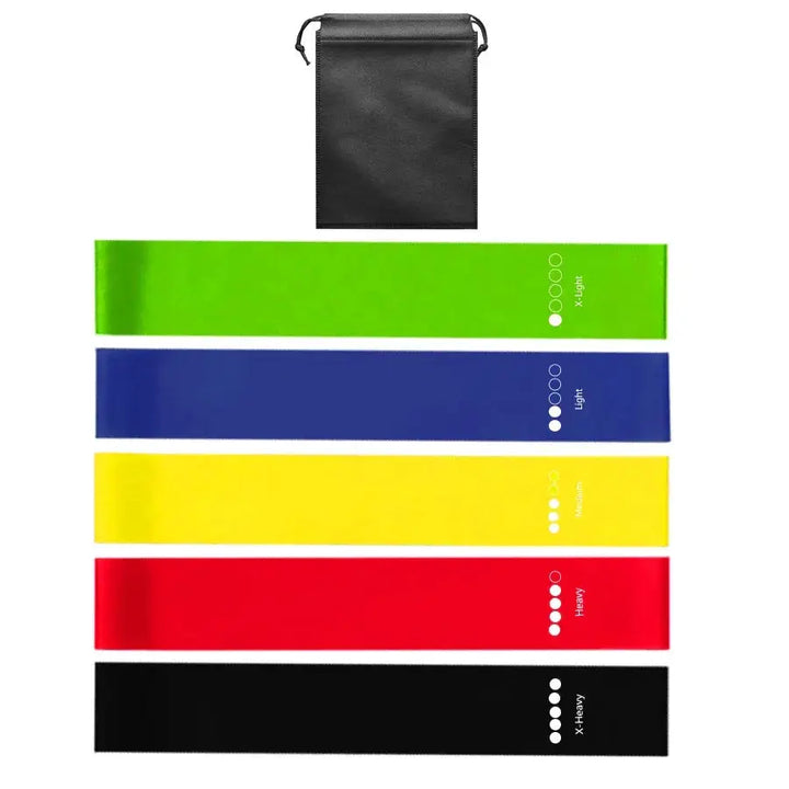 Versatile 5 Level Resistance Bands For Home Workouts