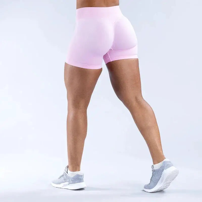 Womens Seamless Scrunch Butt Biker Shorts For Yoga Wear