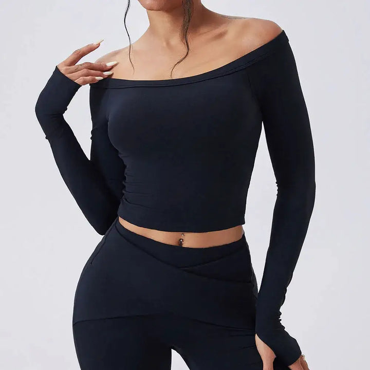 Cloud Hide SEXY Girls Yoga Shirts Long Sleeve Blouse Women Plus Size Sports Gym Fitness Top Ladies Running T-Shirt Workout Shirt