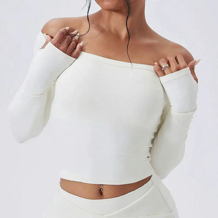 Cloud Hide SEXY Girls Yoga Shirts Long Sleeve Blouse Women Plus Size Sports Gym Fitness Top Ladies Running T-Shirt Workout Shirt