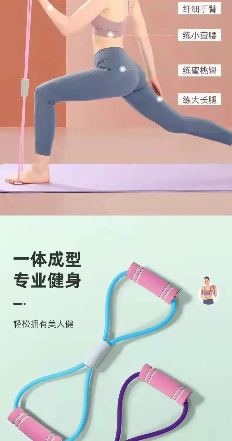 Foam Handled Resistance Bands Set For Home Workouts
