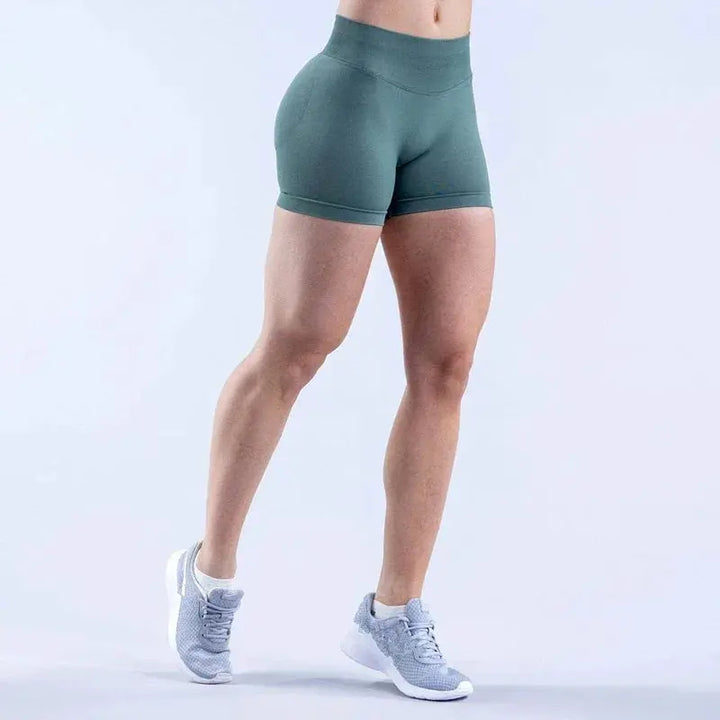 Womens Seamless Scrunch Butt Biker Shorts For Yoga Wear