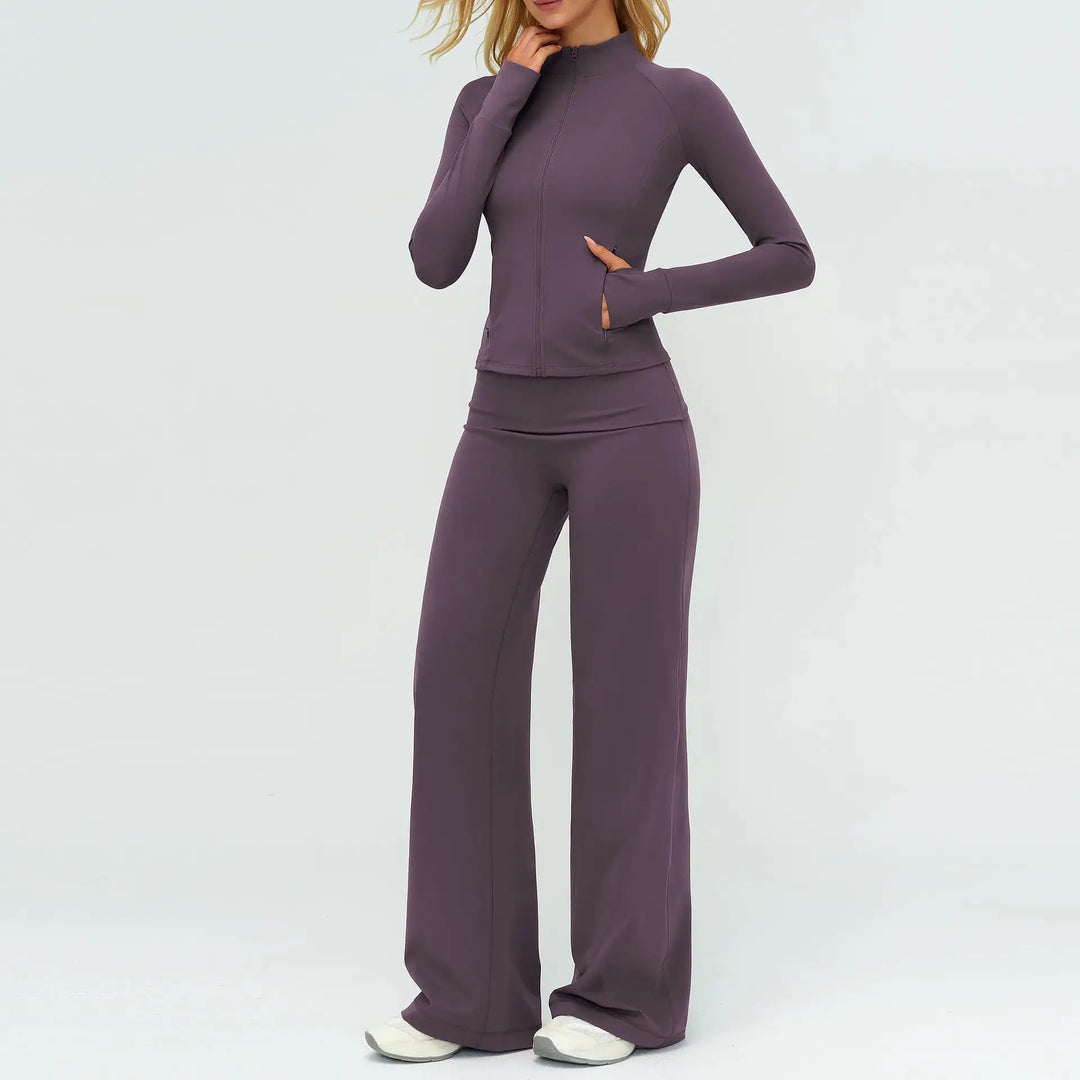 2/3PCS Yoga Set Women Tracksuit Workout Sportswear Gym Clothing Fitness Long Sleeve High Waist Leggings Sports Suit Yoga Outfits