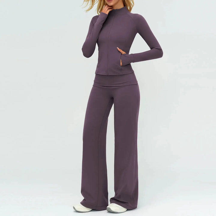 2/3PCS Yoga Set Women Tracksuit Workout Sportswear Gym Clothing Fitness Long Sleeve High Waist Leggings Sports Suit Yoga Outfits