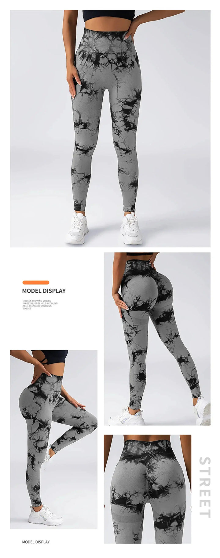Tie Dye Leggings Seamless High Waist Women Fitness Wear Yoga