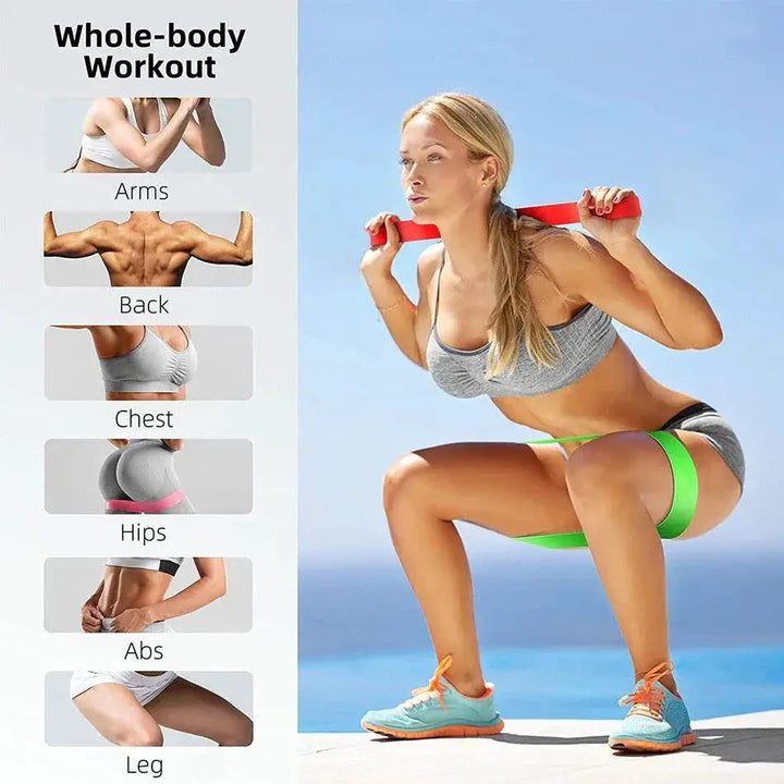Versatile Elastic Resistance Bands Set for Home Workouts