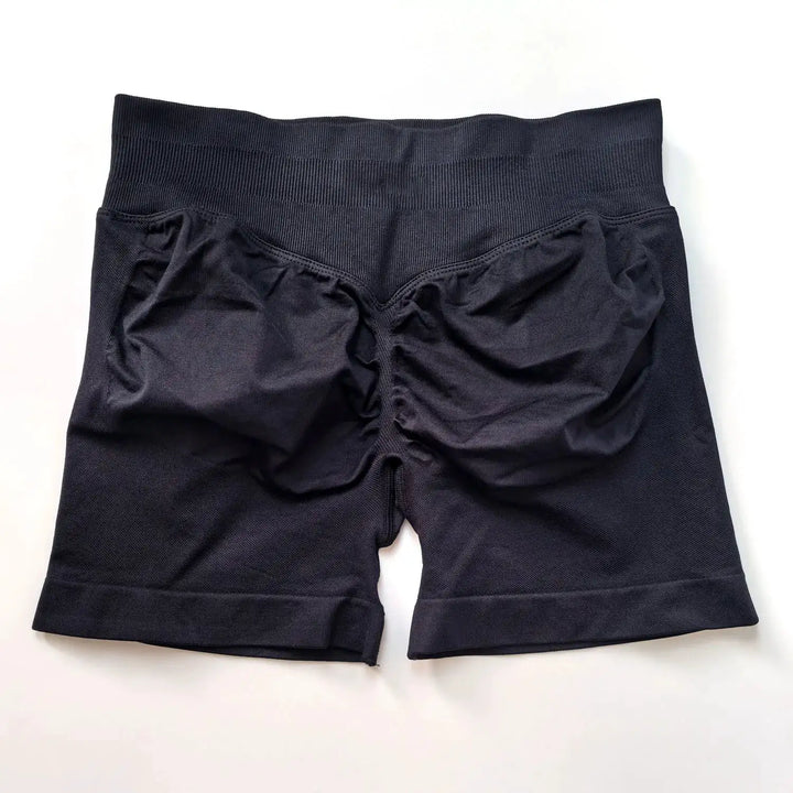 NCLAGEN Impact Shorts 4.5" Women Fitness Sports Biker Shorts Low Ribbed Band Gym Workout Scrunch Butt Yoga Seamless Leggings