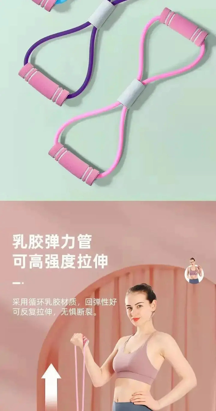 Foam Handled Resistance Bands Set For Home Workouts
