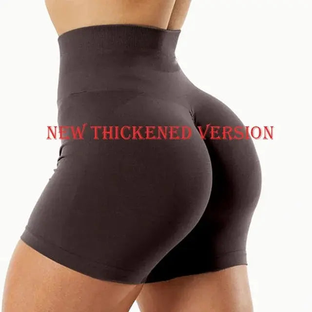 High Waist Scrunch Butt Seamless Yoga Shorts For Women
