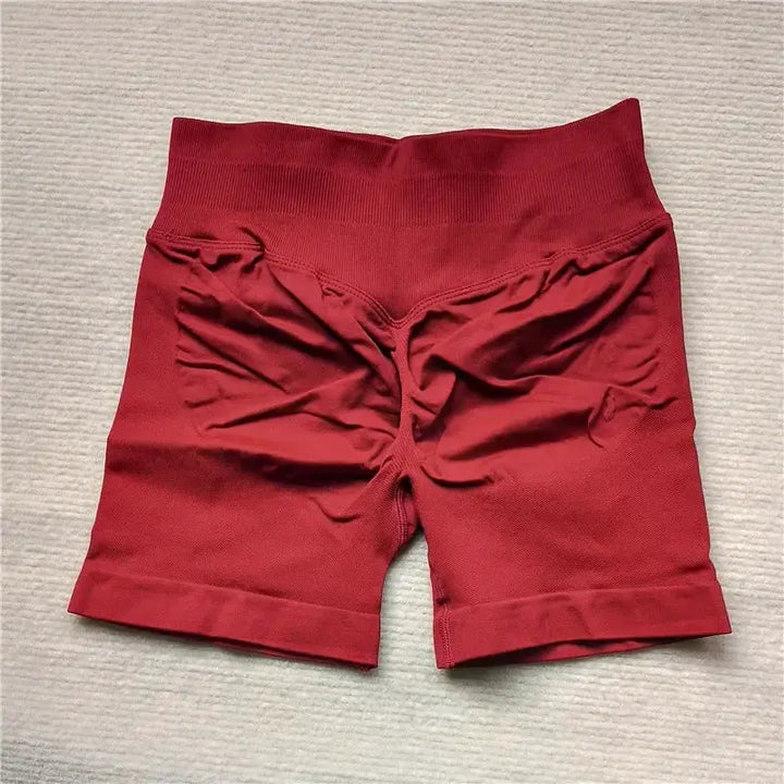 Womens Seamless Scrunch Butt Biker Shorts For Yoga Wear