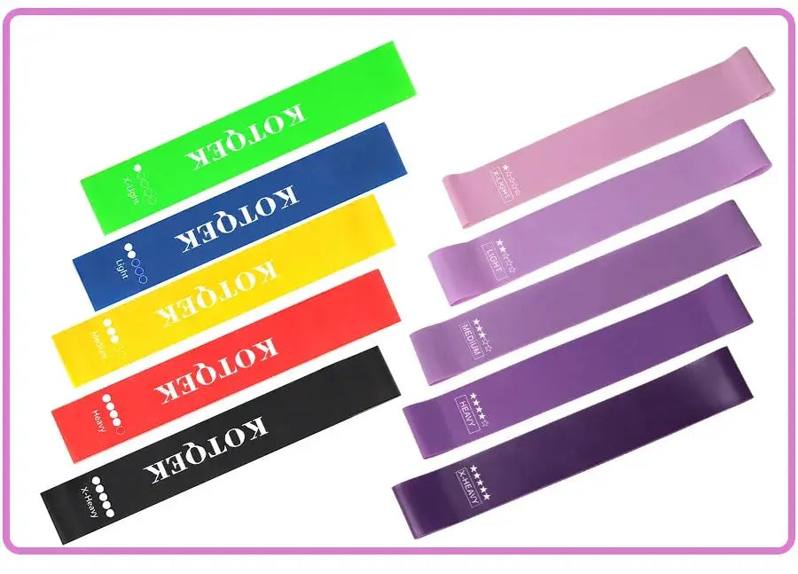 Versatile 5 Level Resistance Bands For Home Workouts Set