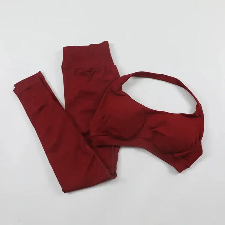 Seamless High Elastic Yoga Set Women 2 Piece Sportswear
