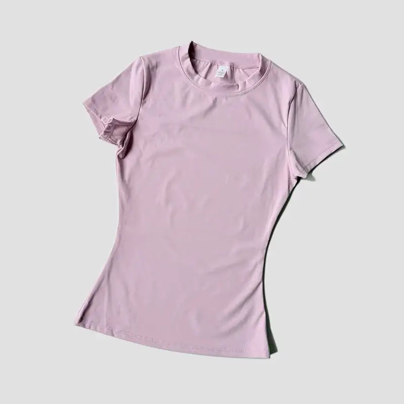 Women Yoga Top Seamless Sport T Shirts Fitness Clothes Short Sleeve Yoga Shirt Gym Top Running Active Wear