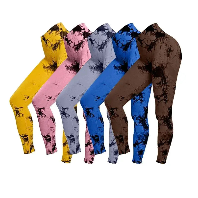 Tie Dye High Waist Seamless Leggings For Women Yoga 2023
