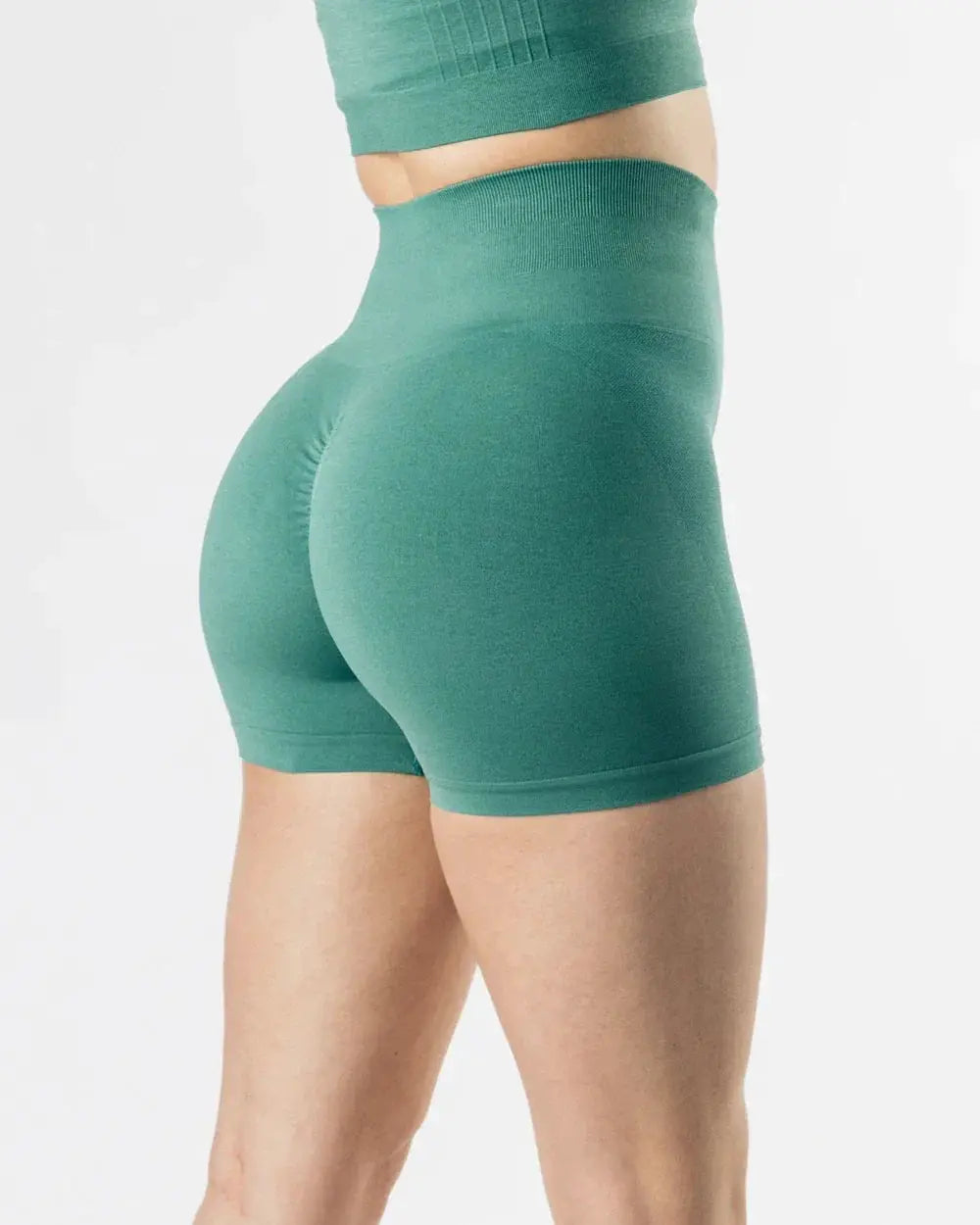 High Waist Scrunch Butt Seamless Yoga Shorts For Women