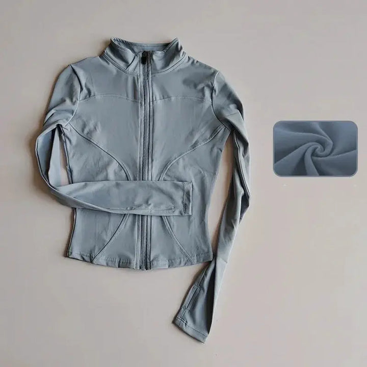 Outdoor Sports Long Sleeve Women Slim Yoga Top For Active