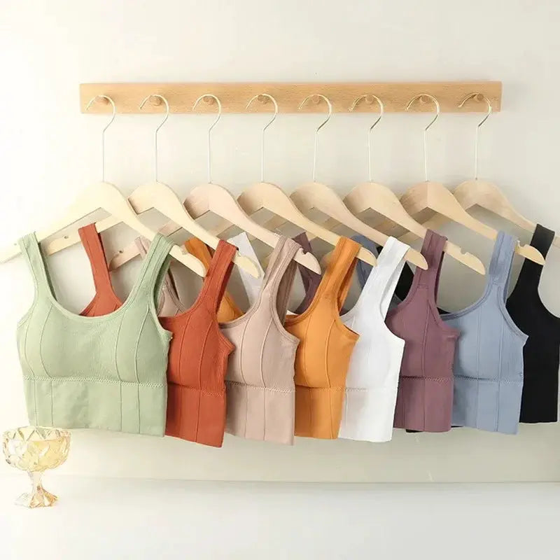 Seamless Shockproof Yoga Bra For Women Breathable Crop Top - OurLum.com