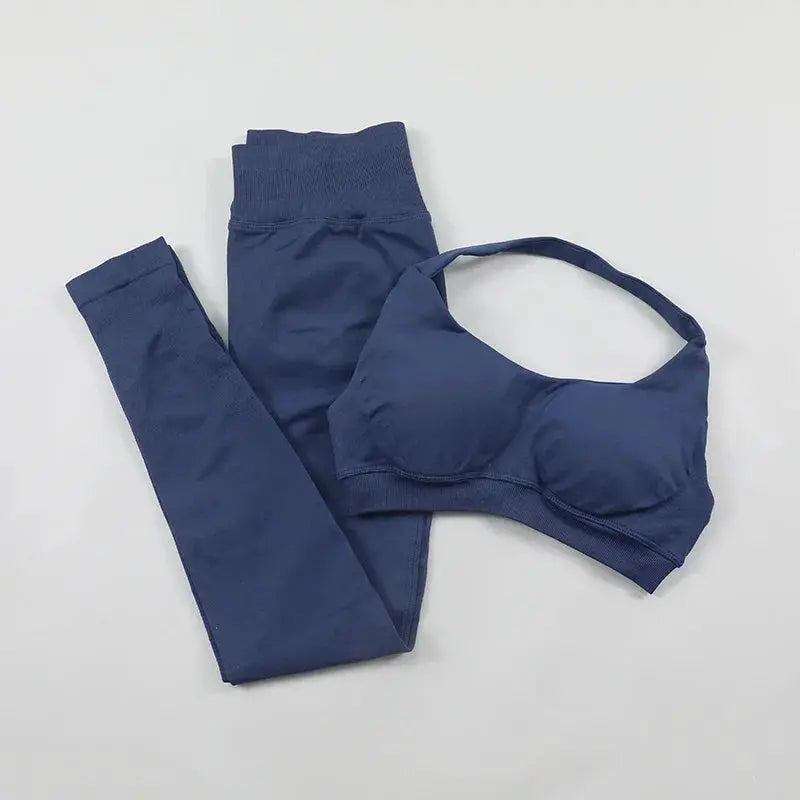 Seamless High Elastic Yoga Set Women 2 Piece Sportswear