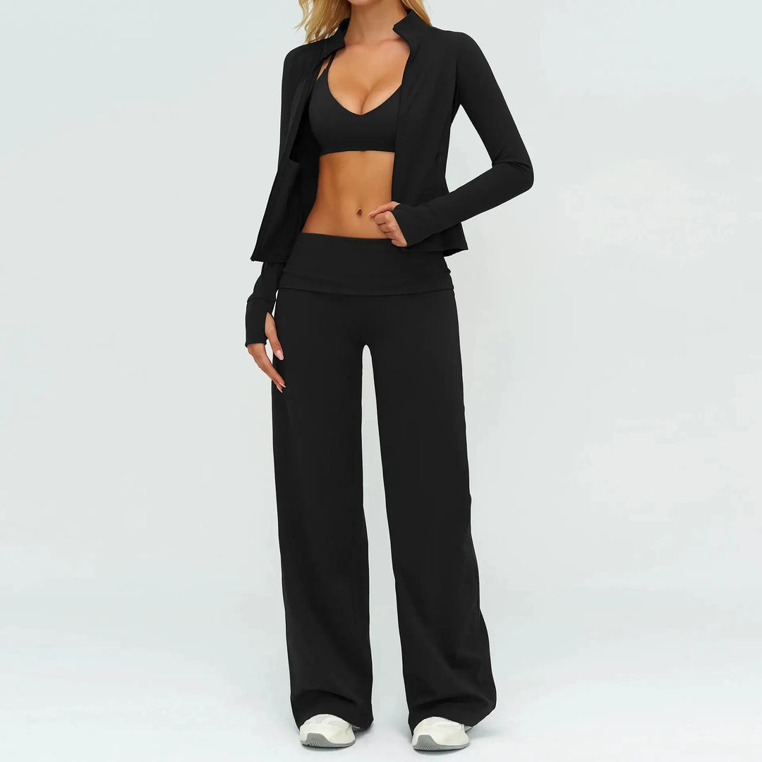 2/3PCS Yoga Set Women Tracksuit Workout Sportswear Gym Clothing Fitness Long Sleeve High Waist Leggings Sports Suit Yoga Outfits