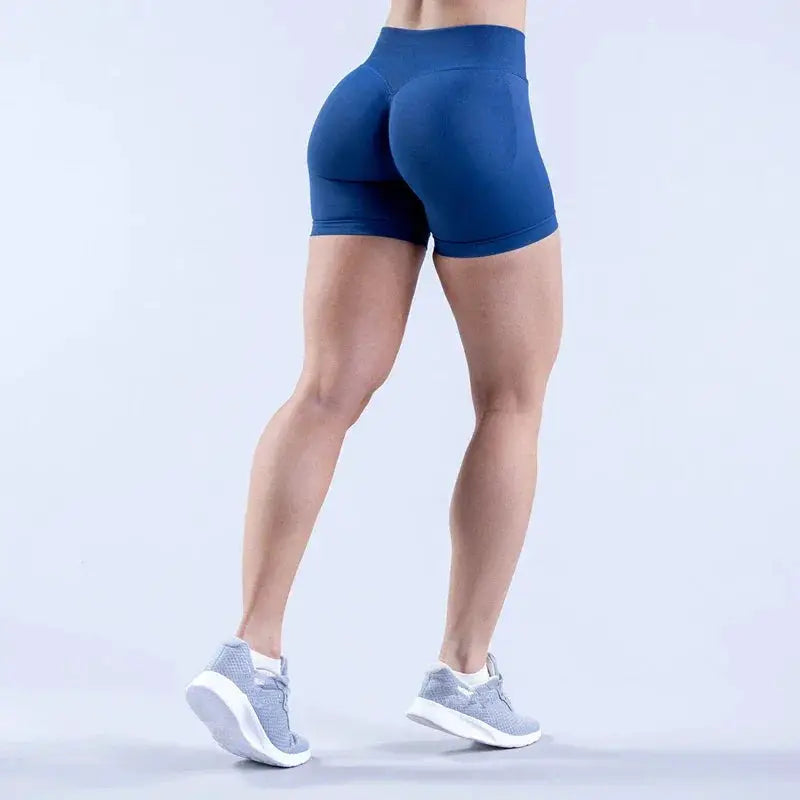 Womens Seamless Scrunch Butt Biker Shorts For Yoga Wear