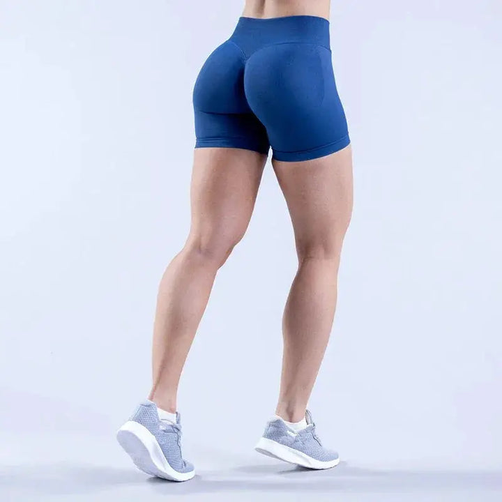 Womens Seamless Scrunch Butt Biker Shorts For Yoga Wear