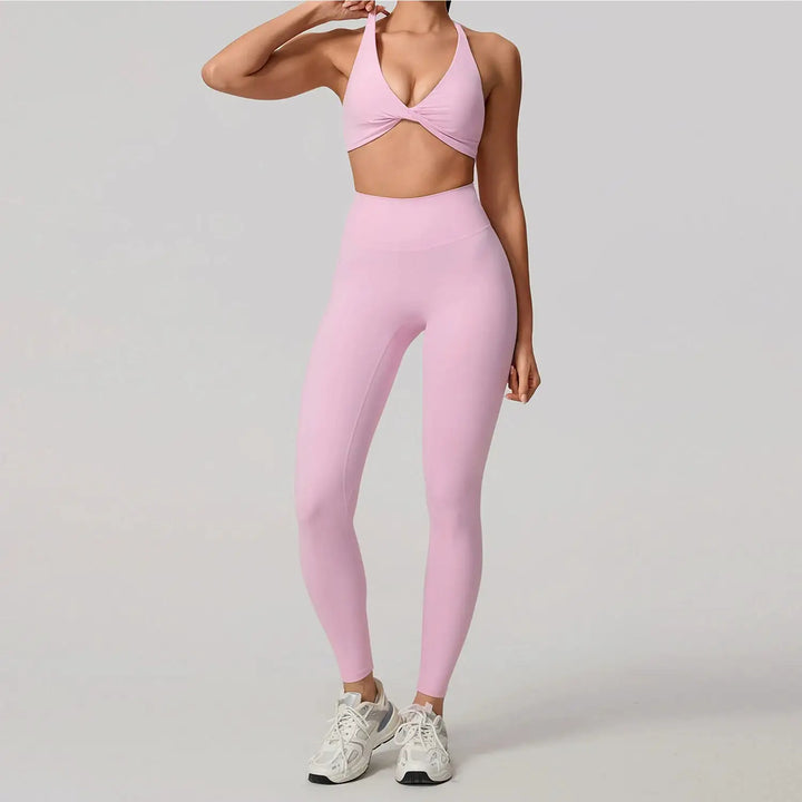 Summer 2PCS Yoga Suit Sports Set Women Quick-Dry Gym Set Women Tracksuit Running Workout Long Sleeve Sports Shirt Yoga Clothing